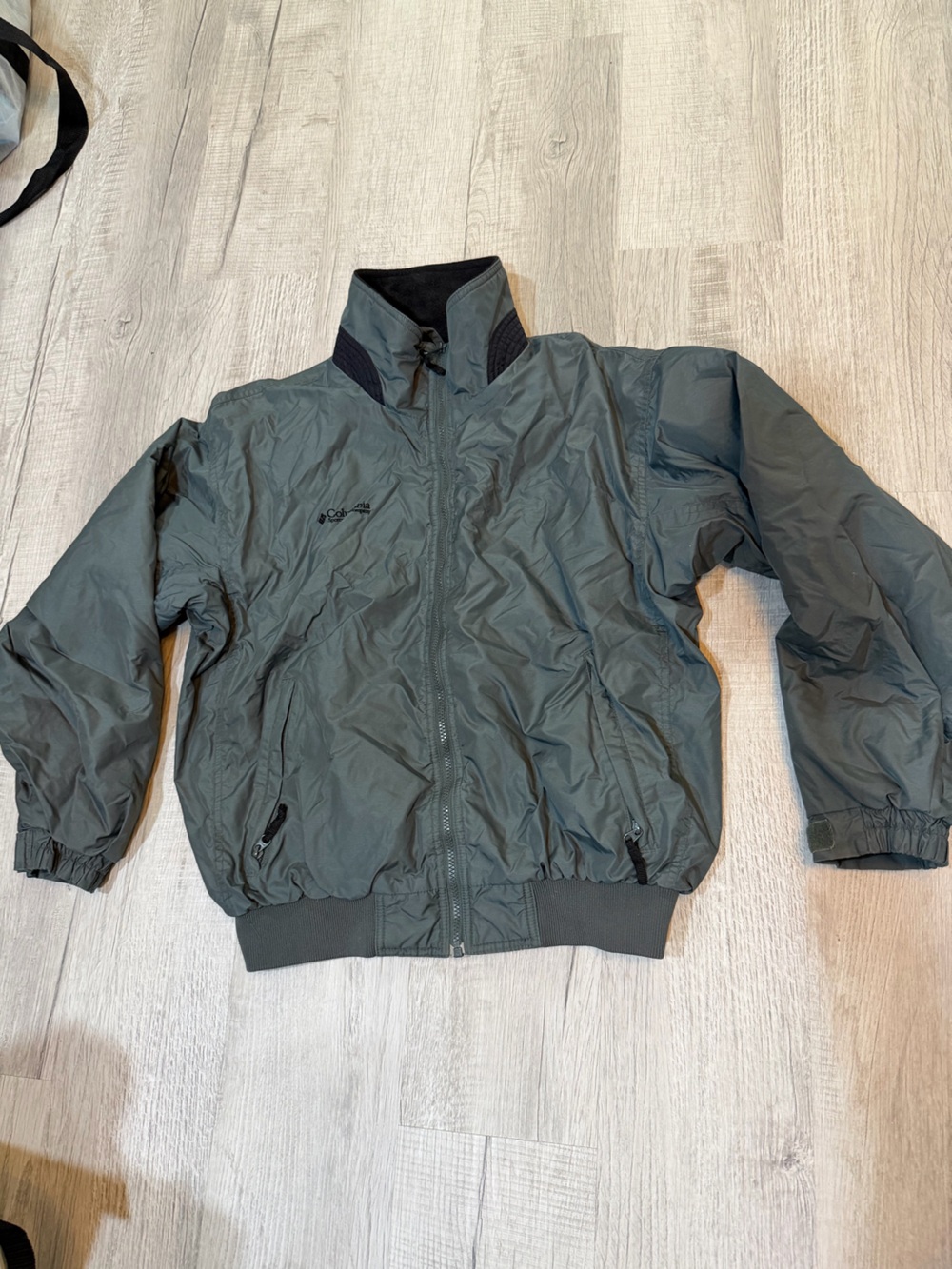 Columbia Men's Olive Bomber Jacket with Black Accents